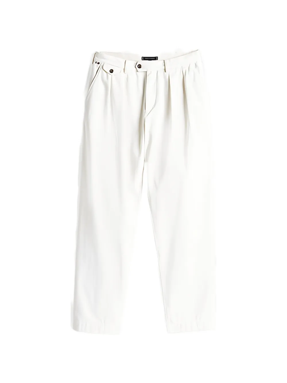 Tommy Hilfiger Pantaloni plissé in twill - Toni neutri