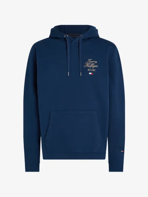 Tommy Hilfiger hoodie con cordones y logo bordado