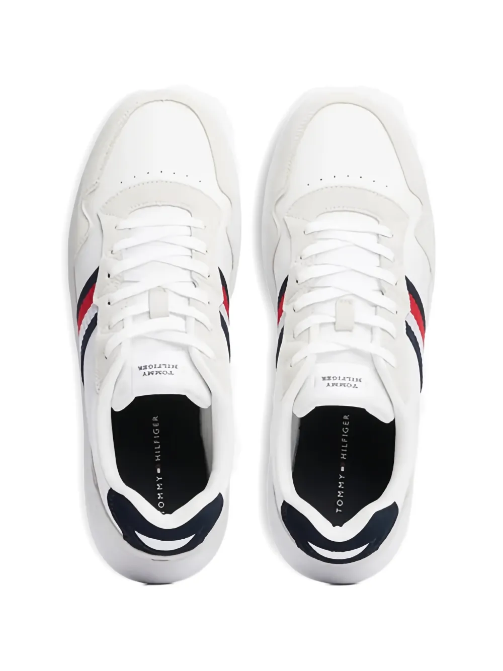Tommy Hilfiger Gestreepte sneakers Wit