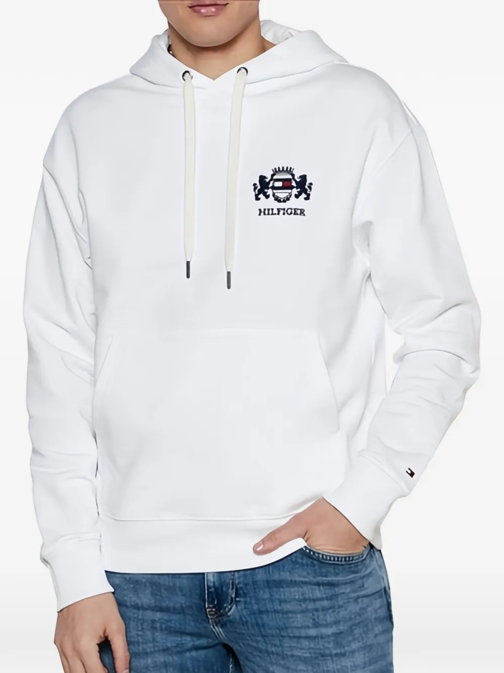 Tommy Hilfiger Crest Sweatshirt mit Kapuze - Weiß