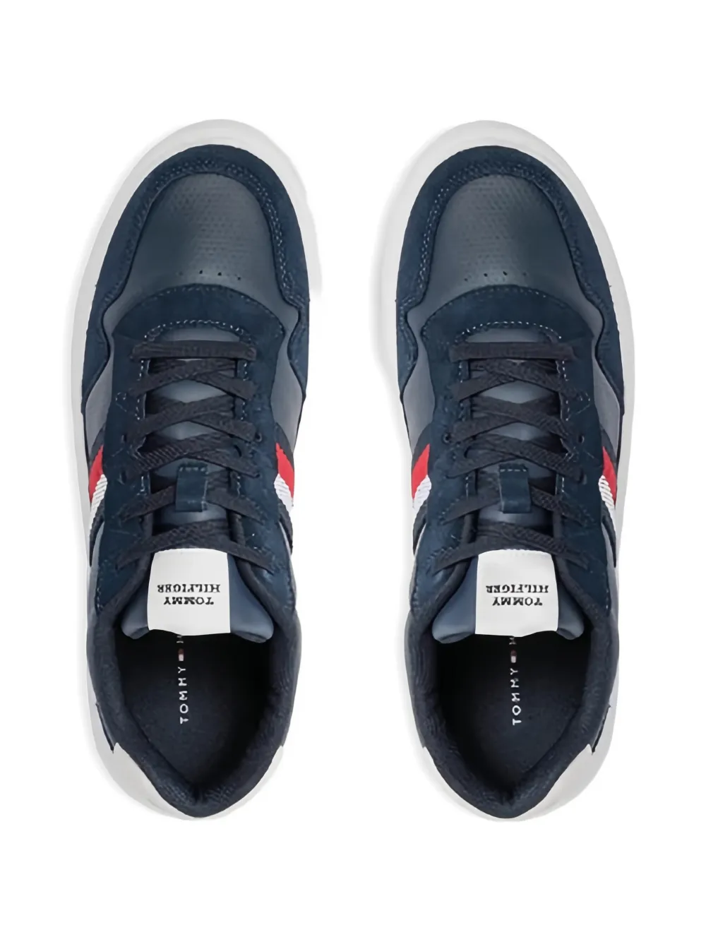 Tommy Hilfiger Gestreepte sneakers Blauw