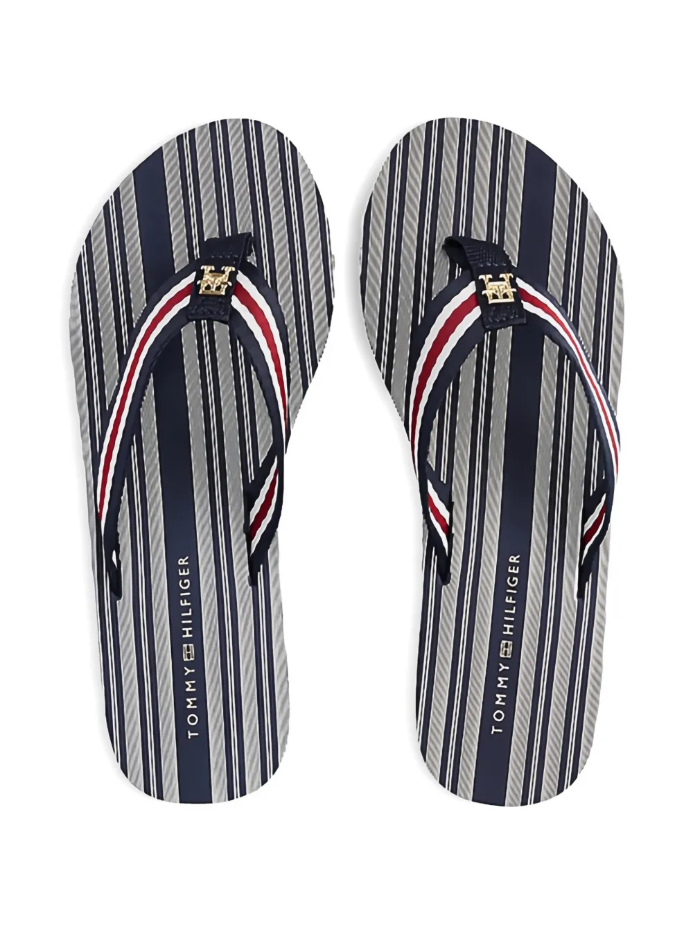 Tommy Hilfiger Sandalen met plateauzool Blauw