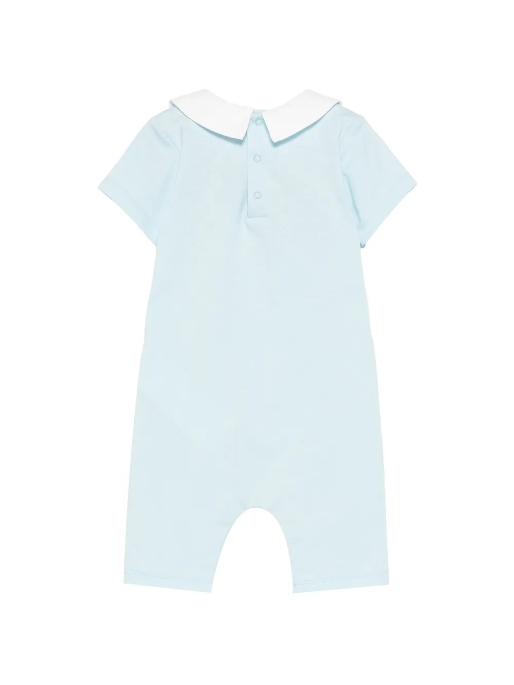 Moschino Kids logo-print romper - Blauw
