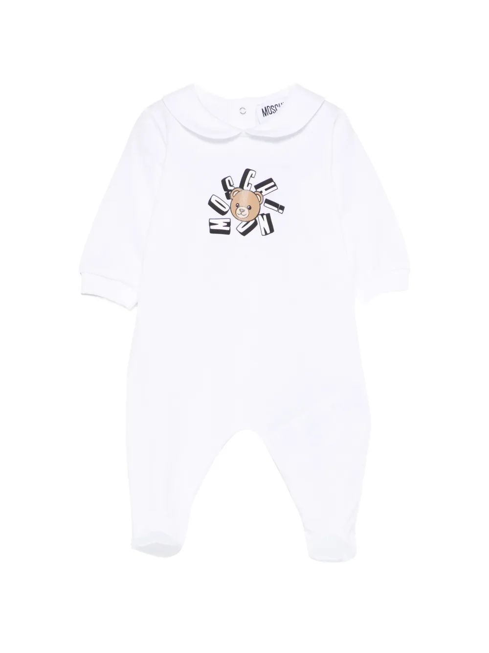 Moschino Kids print-detail pajamas - Bianco