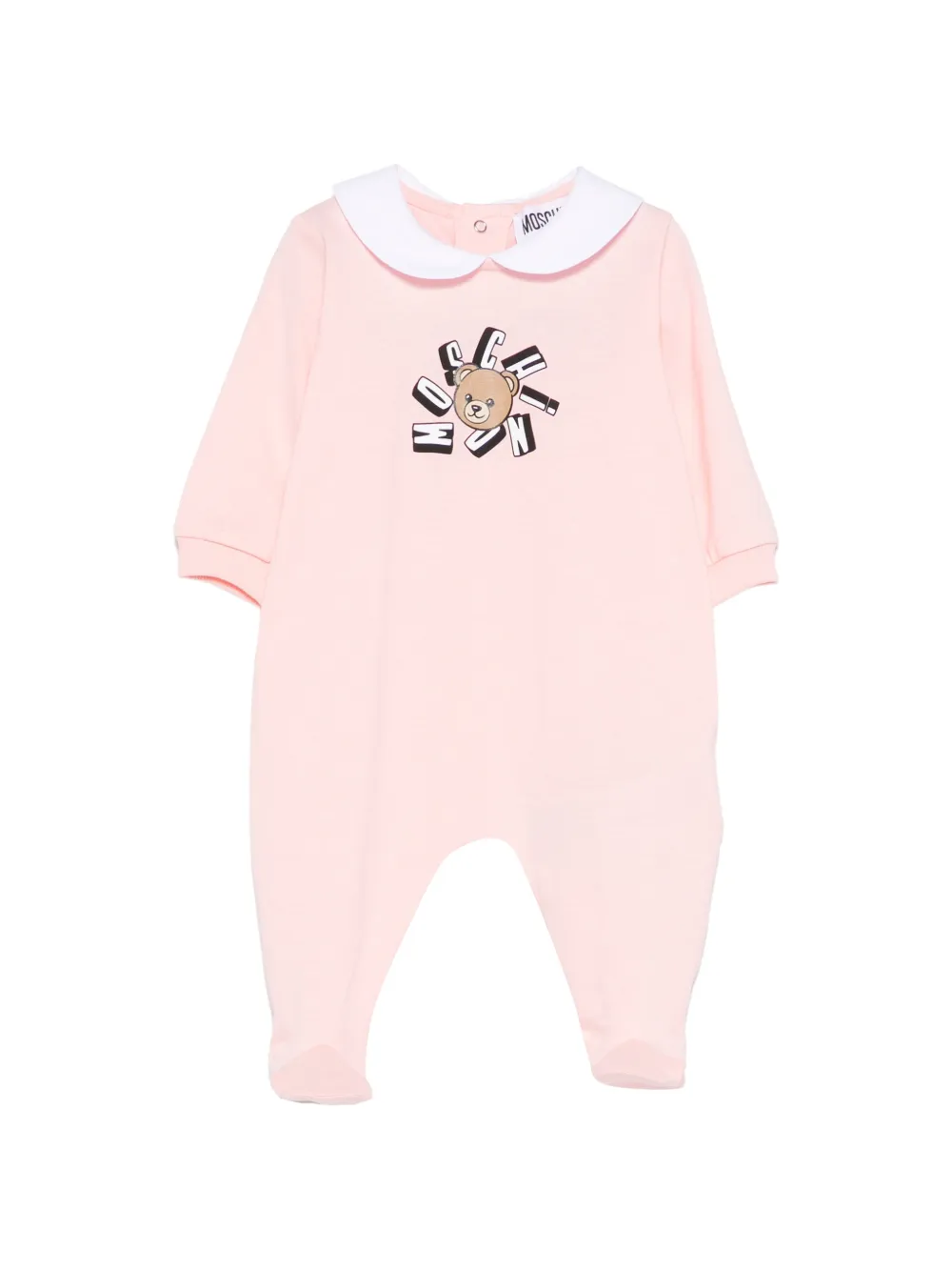 Moschino Kids bear-print pajamas - Pink