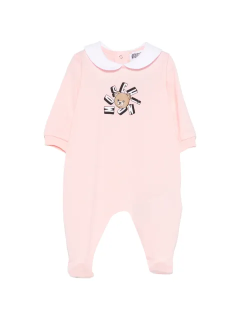 Moschino Kids bear-print pajamas
