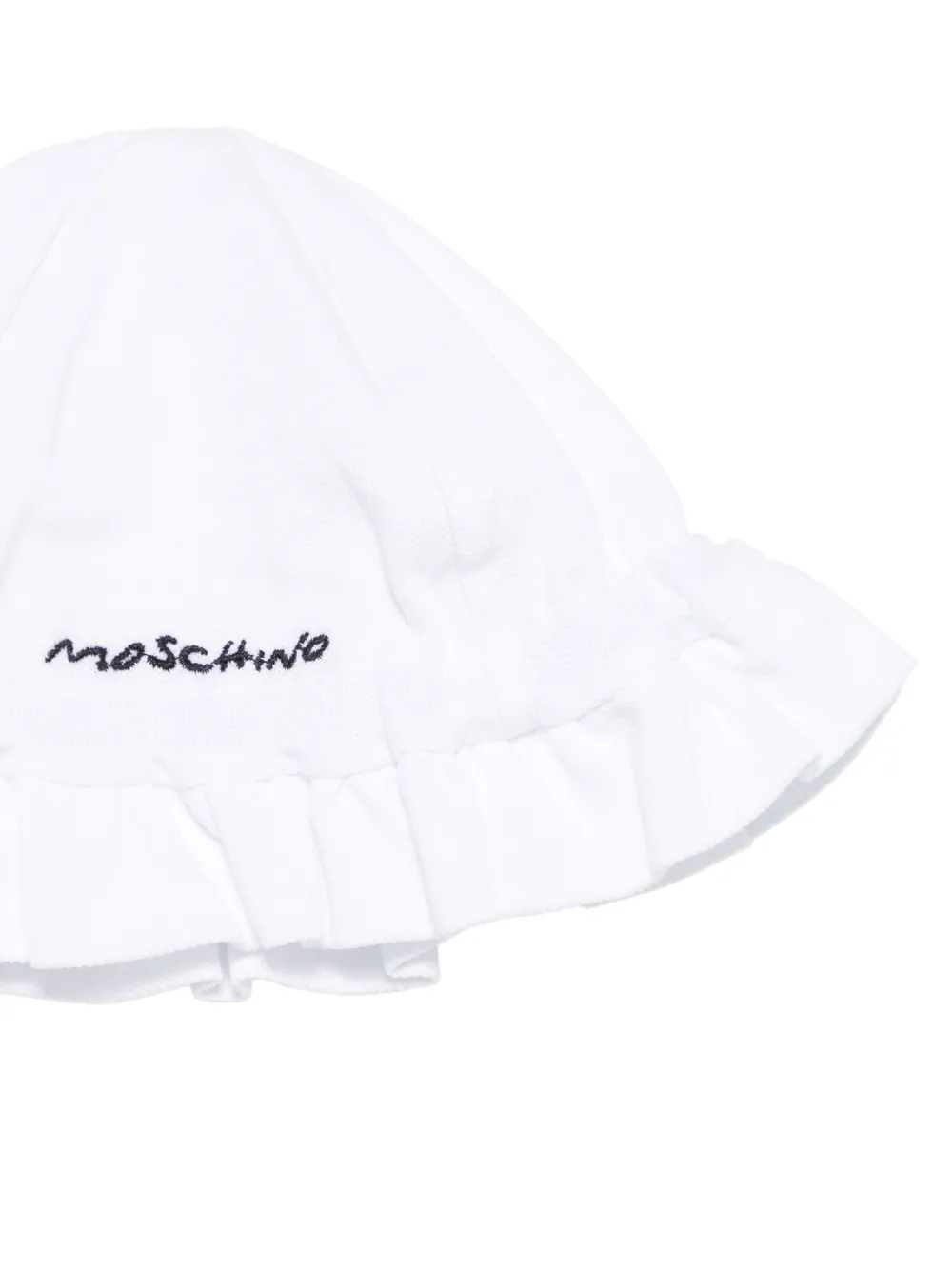 Moschino Kids bear-print romper - Wit