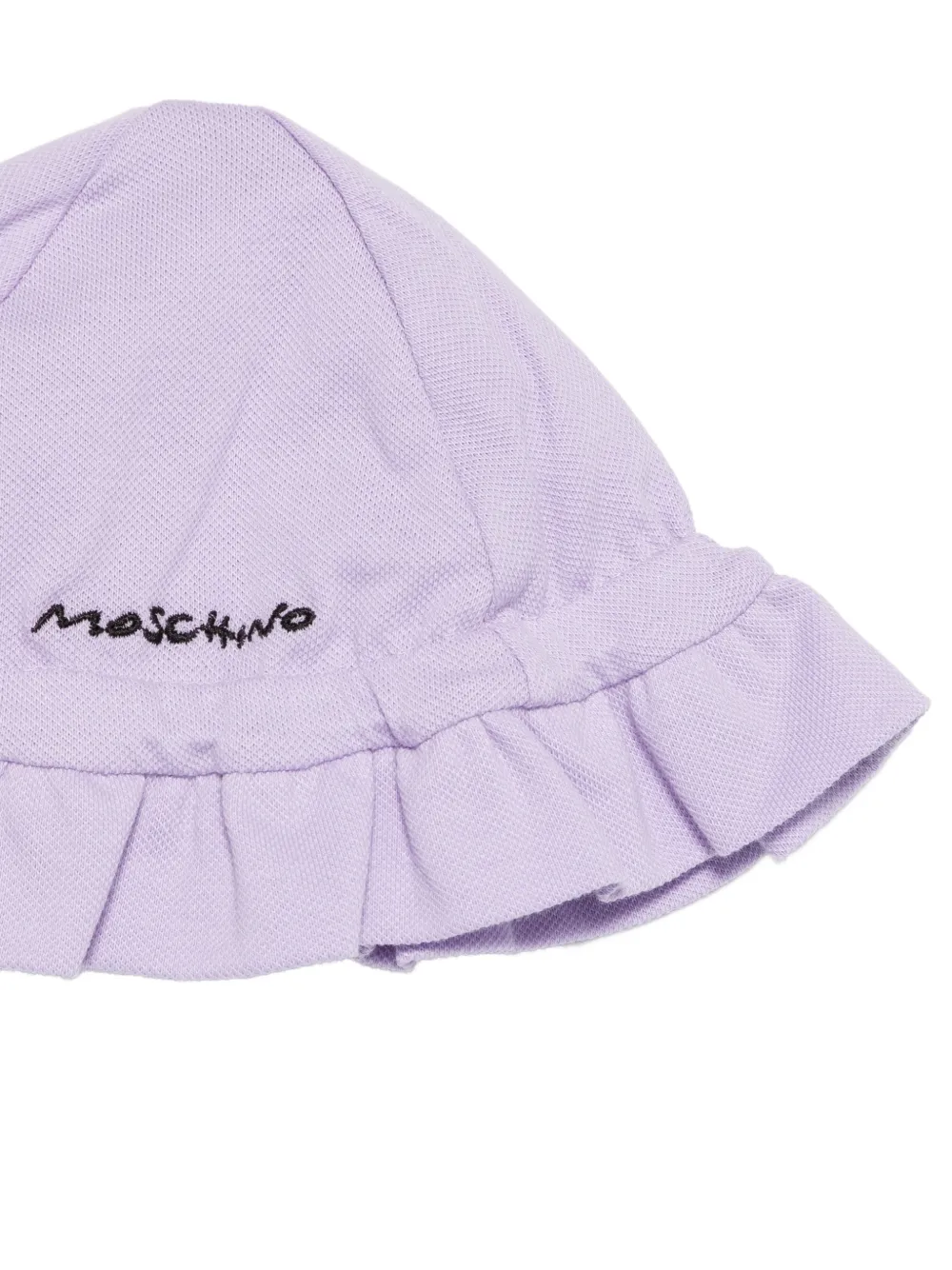 Moschino Kids peter-pan collar graphic-print romper - Paars