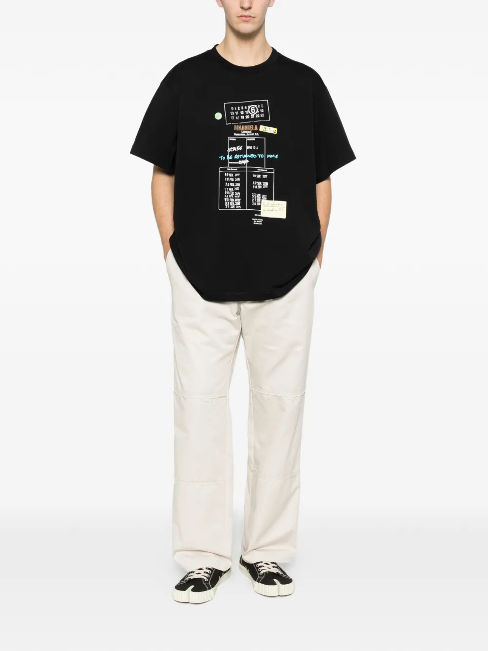 MM6 Maison Margiela panel trousers - Beige