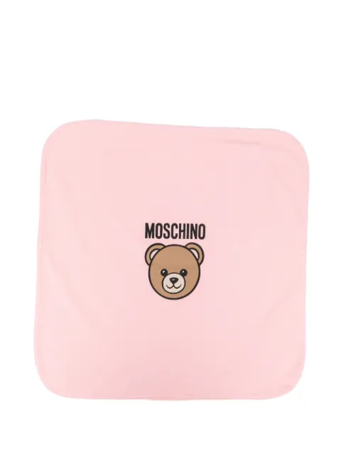 Moschino Kids bear-motif blanket