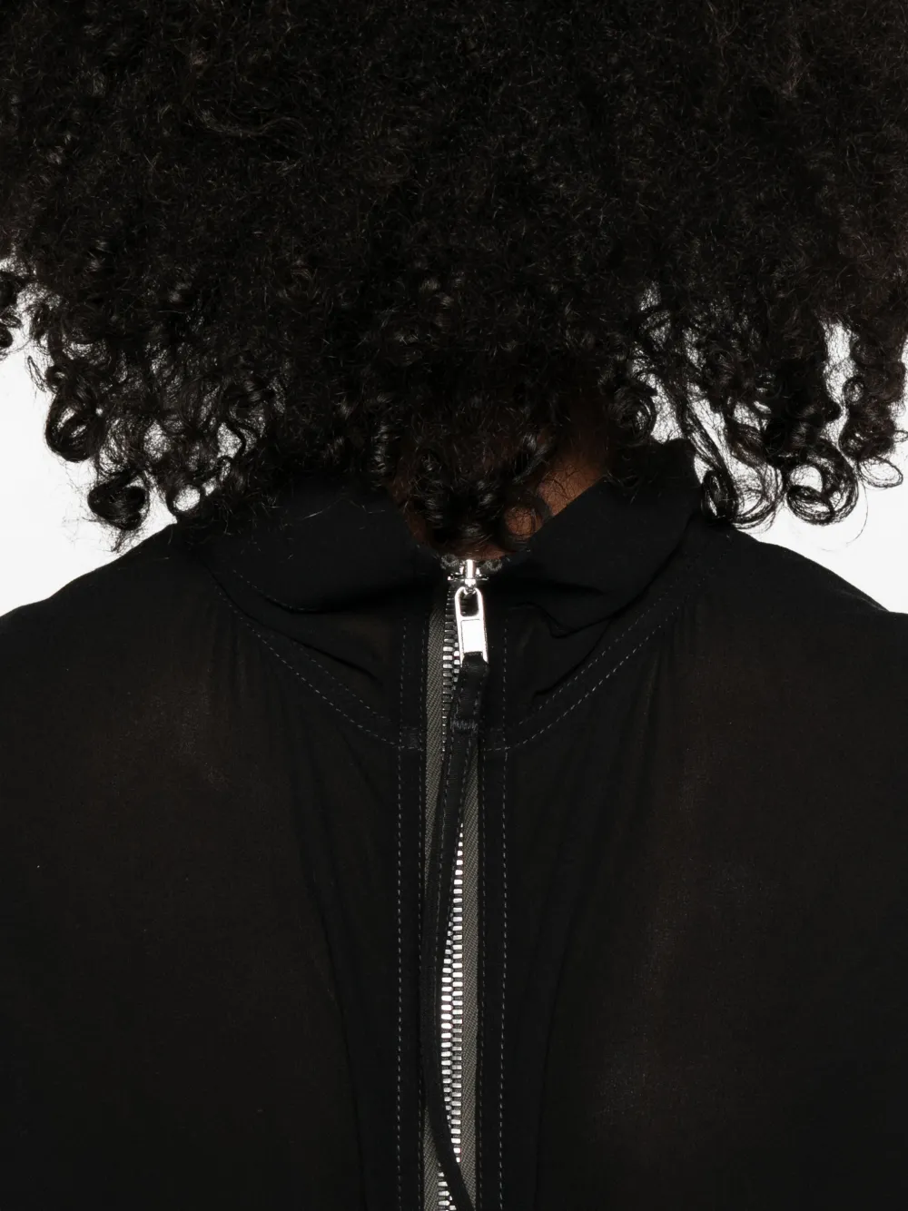 Tabard zip-up top