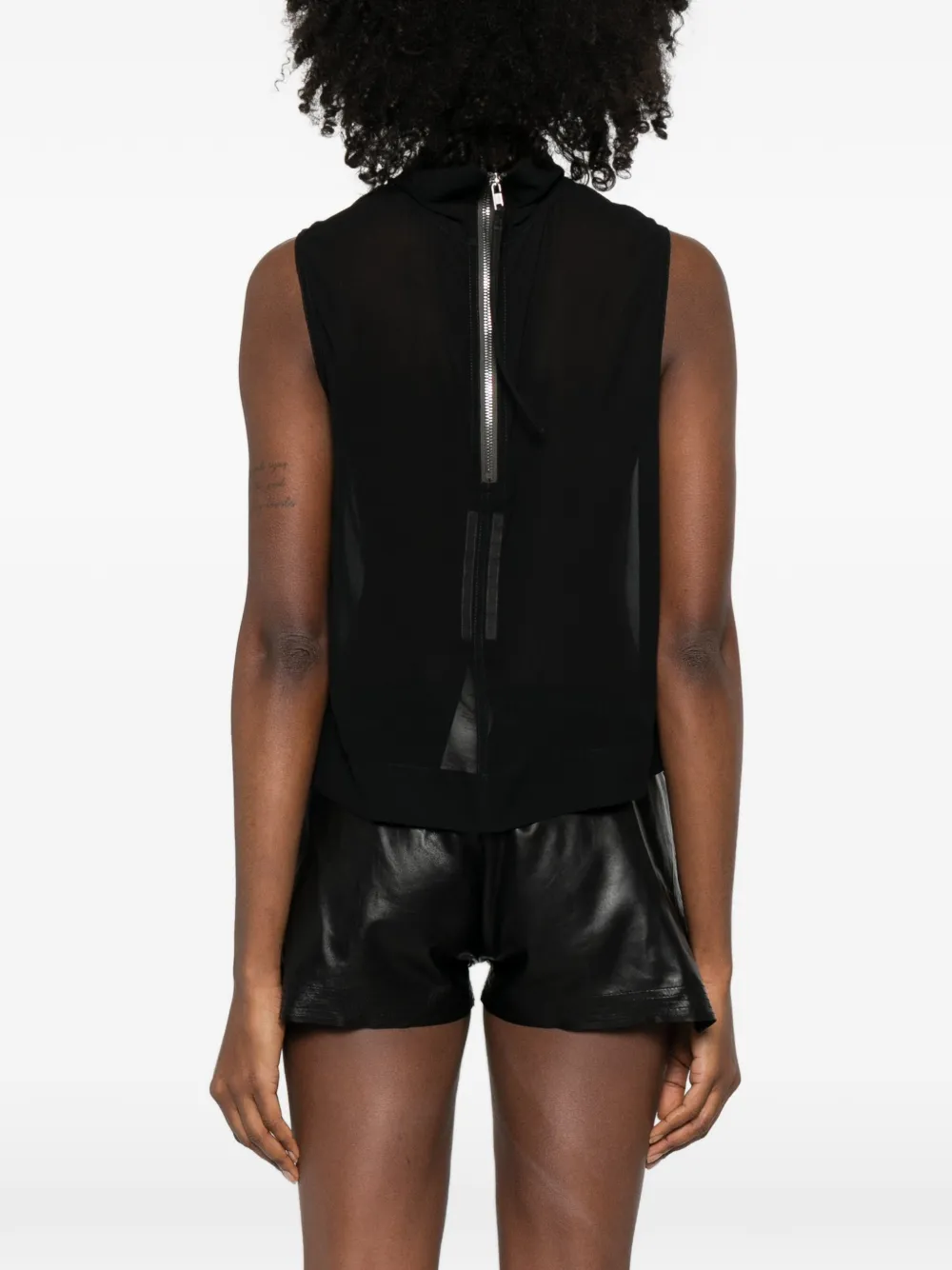 Tabard zip-up top