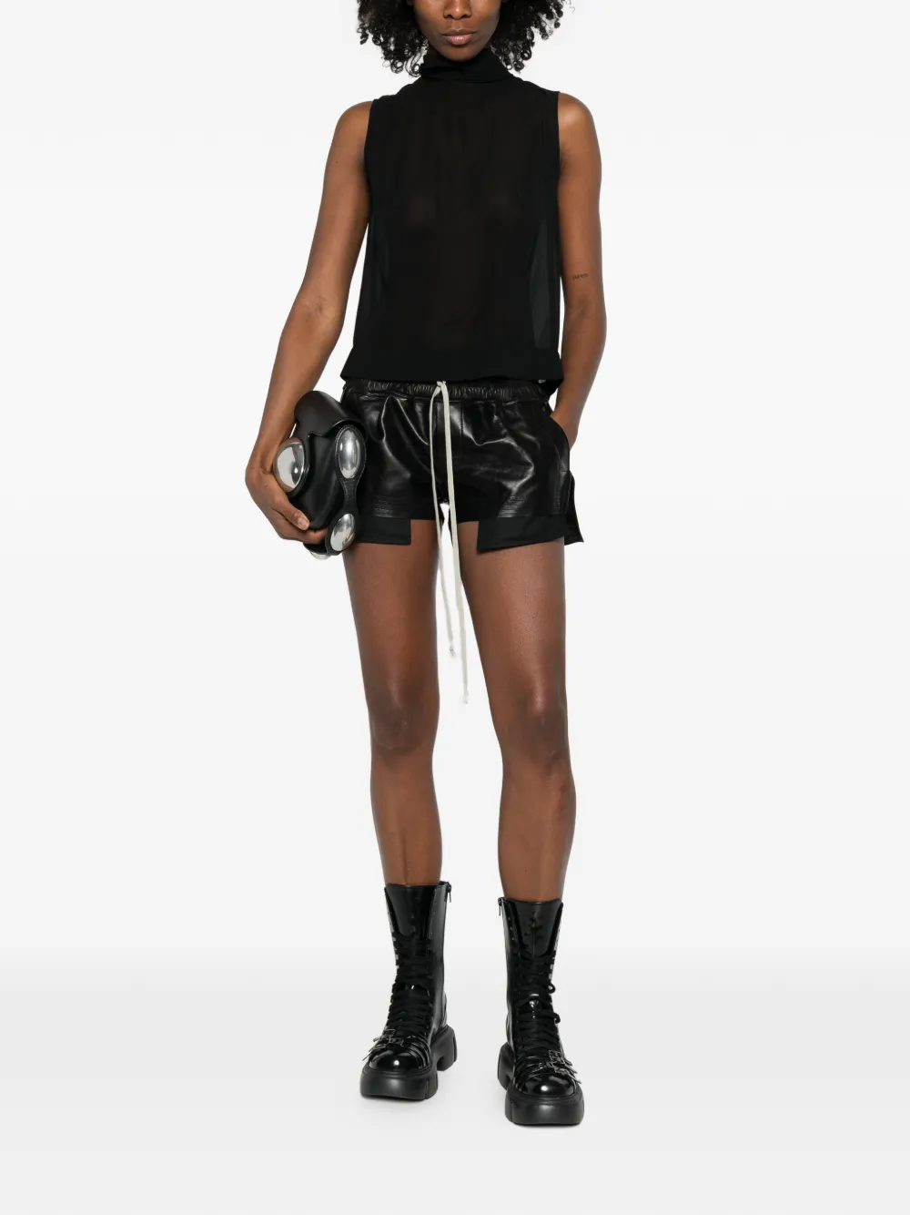 Rick Owens Tabard zip-up top - Zwart