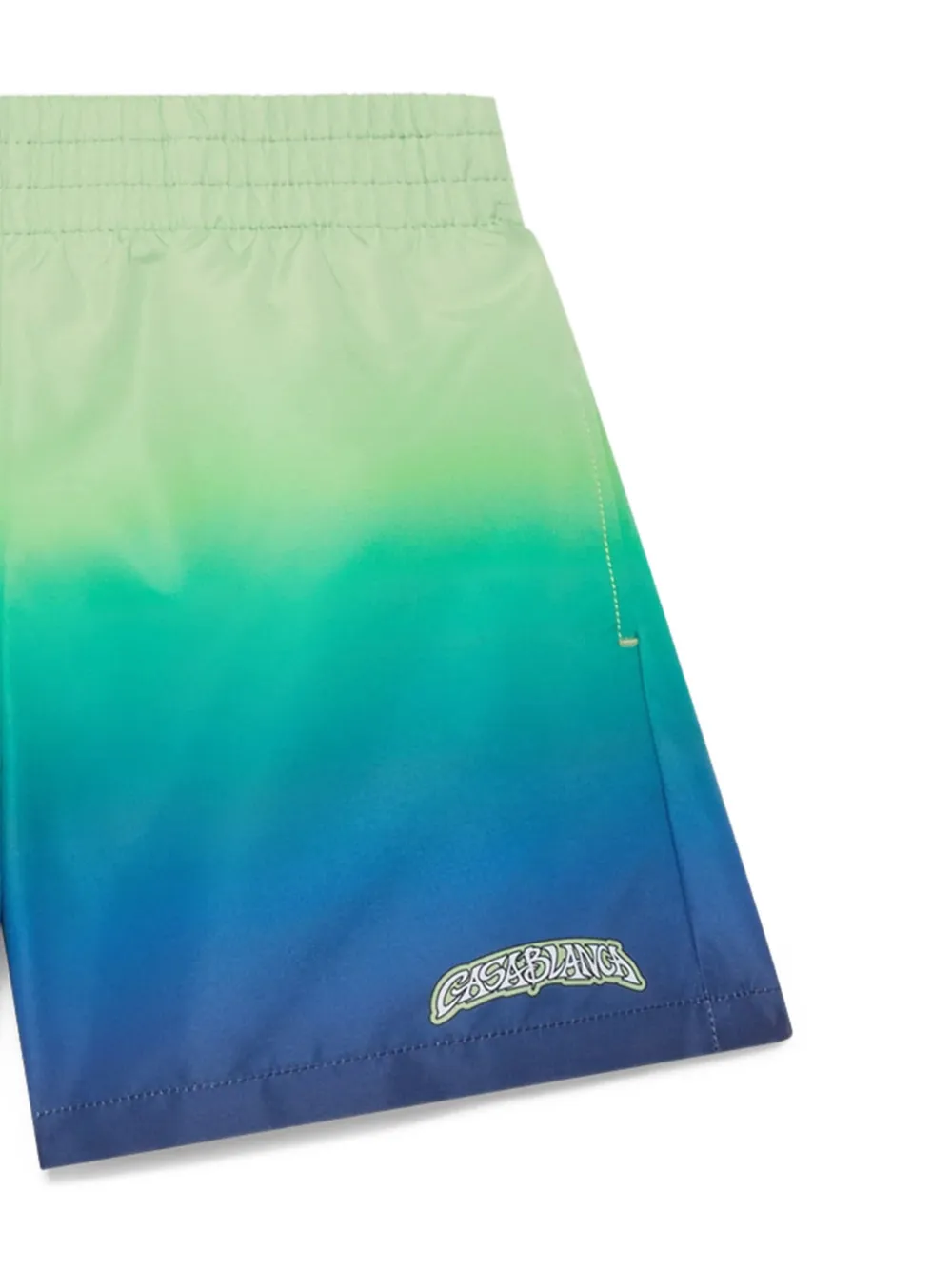  Casablanca Kids Gradient Logo-print Swim Shorts - Blue 