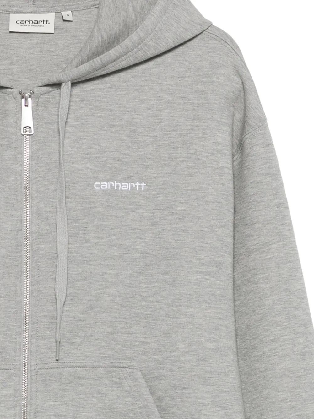  Carhartt Wip Drawstring Zip Sweatshirt - Grey 