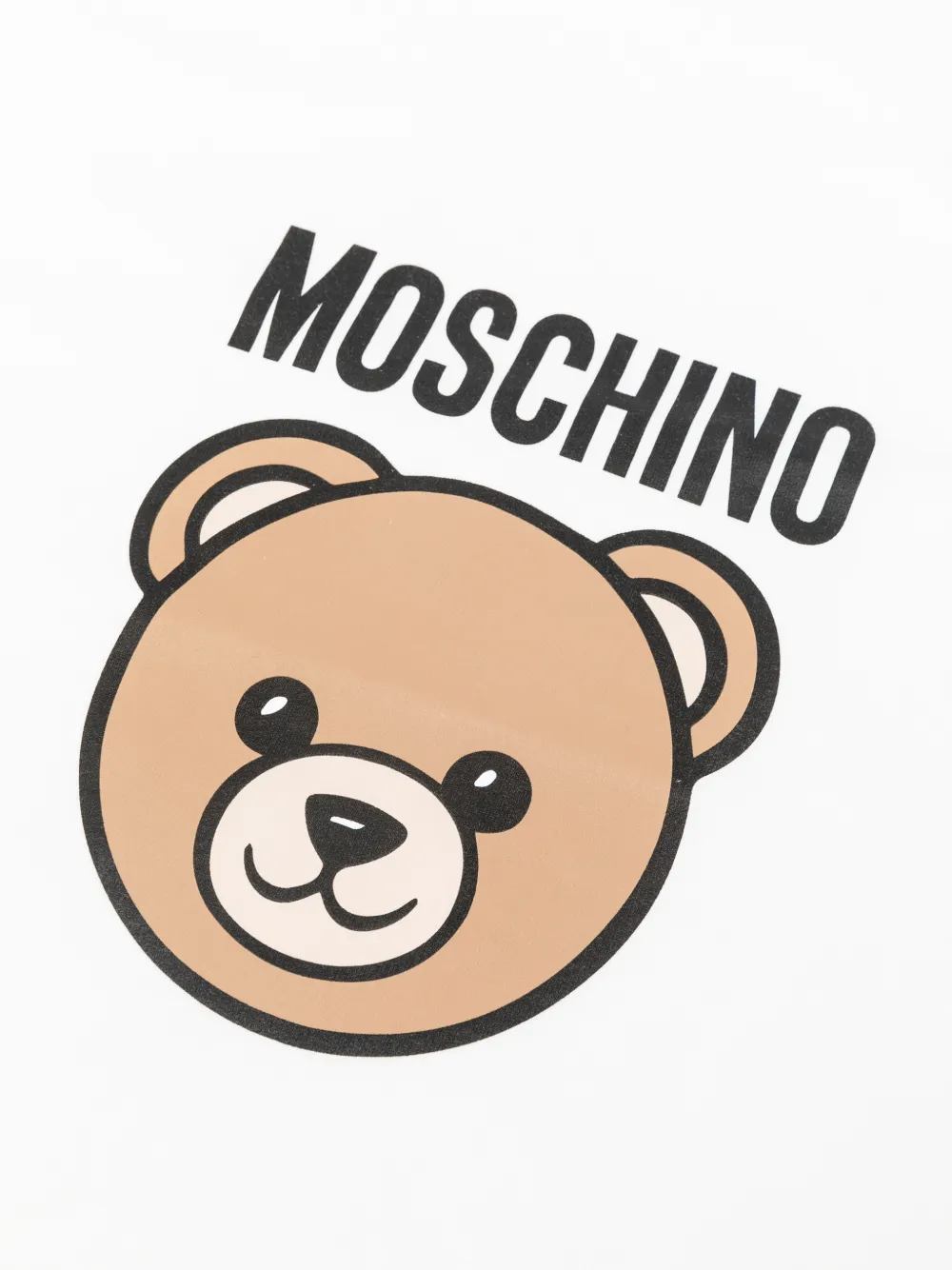 Moschino Kids bear-print blanket - Wit