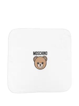 Fendi Kids モノグラム テディベア ブランケット | ホワイト | FARFETCH JP