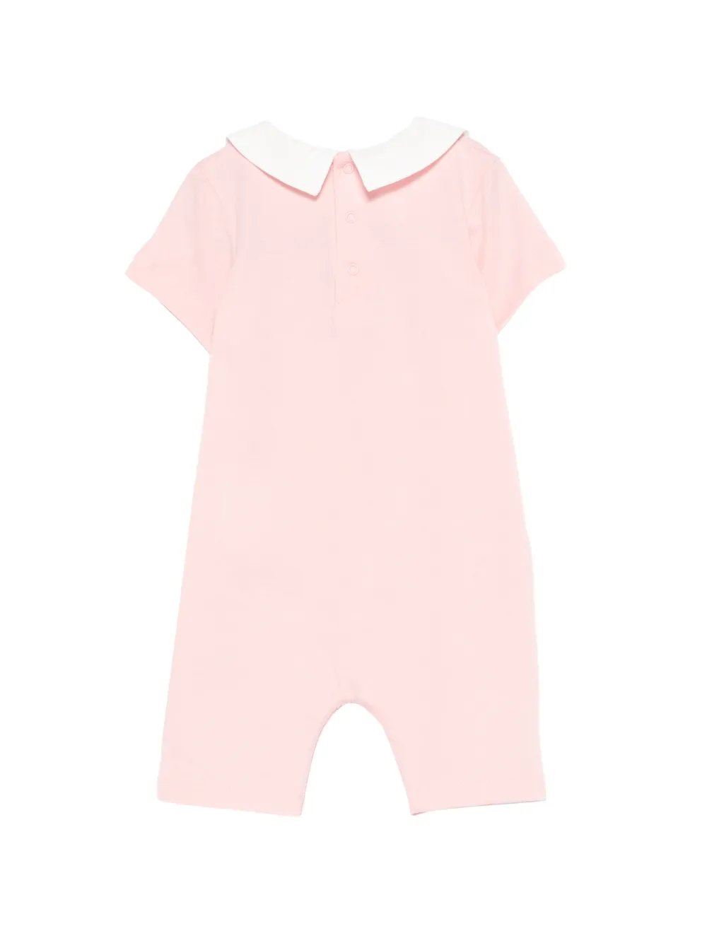 Moschino Kids Romper met beerdetail en kraag Roze