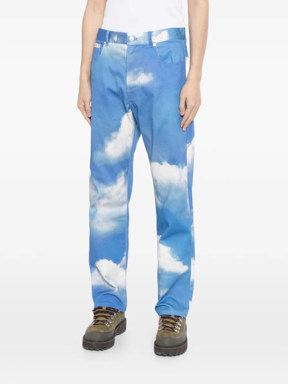  Moschino Cloud-print Jeans - Blue 
