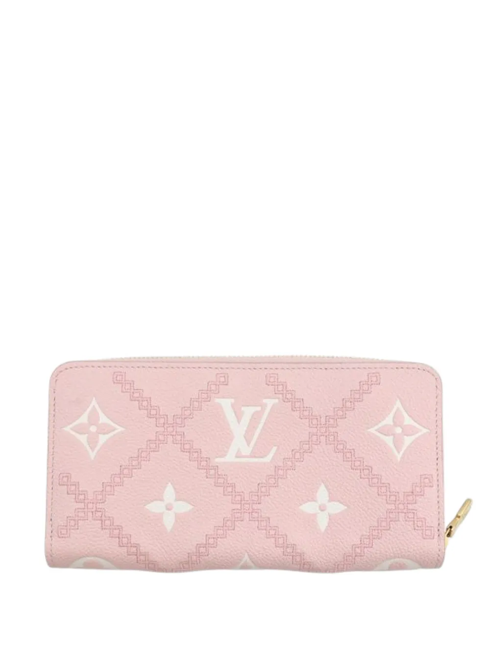Louis Vuitton Pre-Owned 2021-2025 Bicolor Monogram Empreinte Broderies Zippy Wallet long wallets - Rosa
