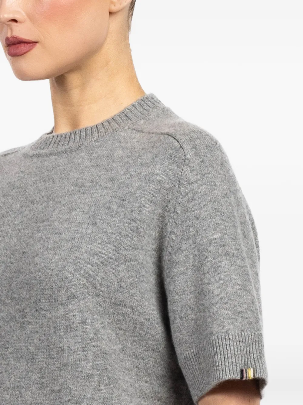 extreme cashmere Trui met korte mouwen Grijs