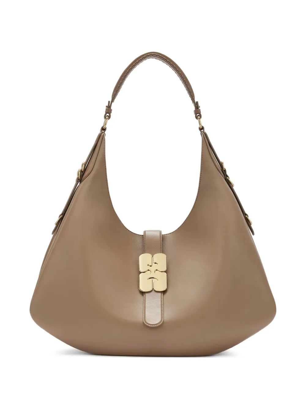 GANNI large Kat shoulder bag - Toni neutri