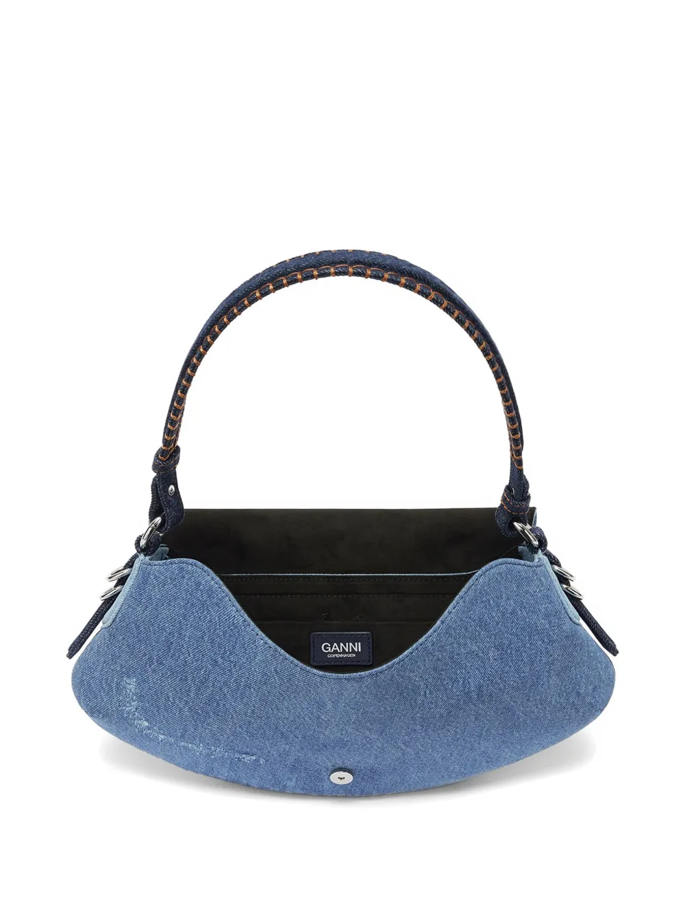 GANNI B-Kat denim tas Blauw