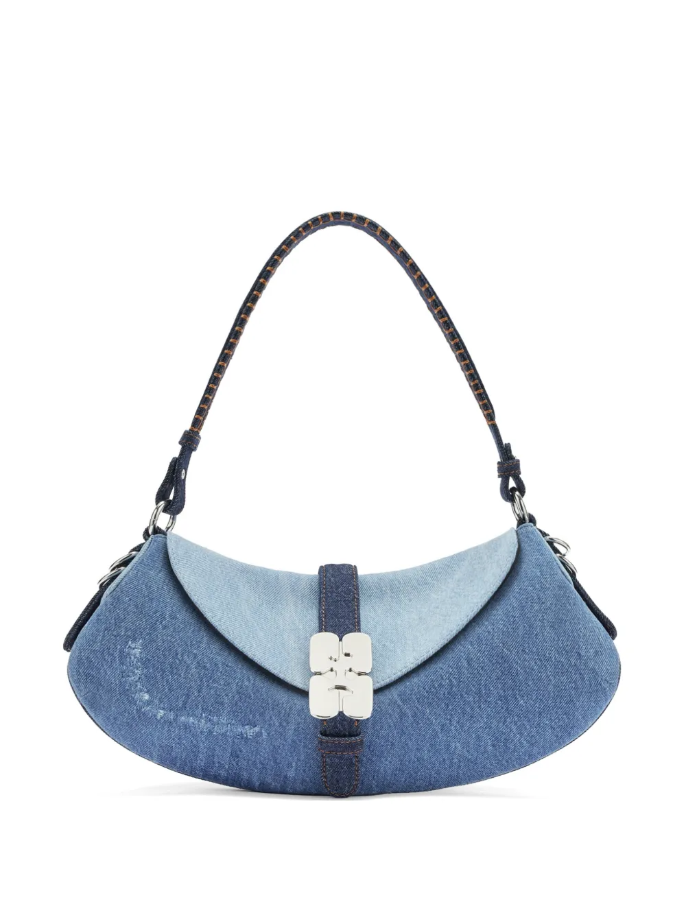 GANNI Borsa a spalla B-Kat denim - Blu