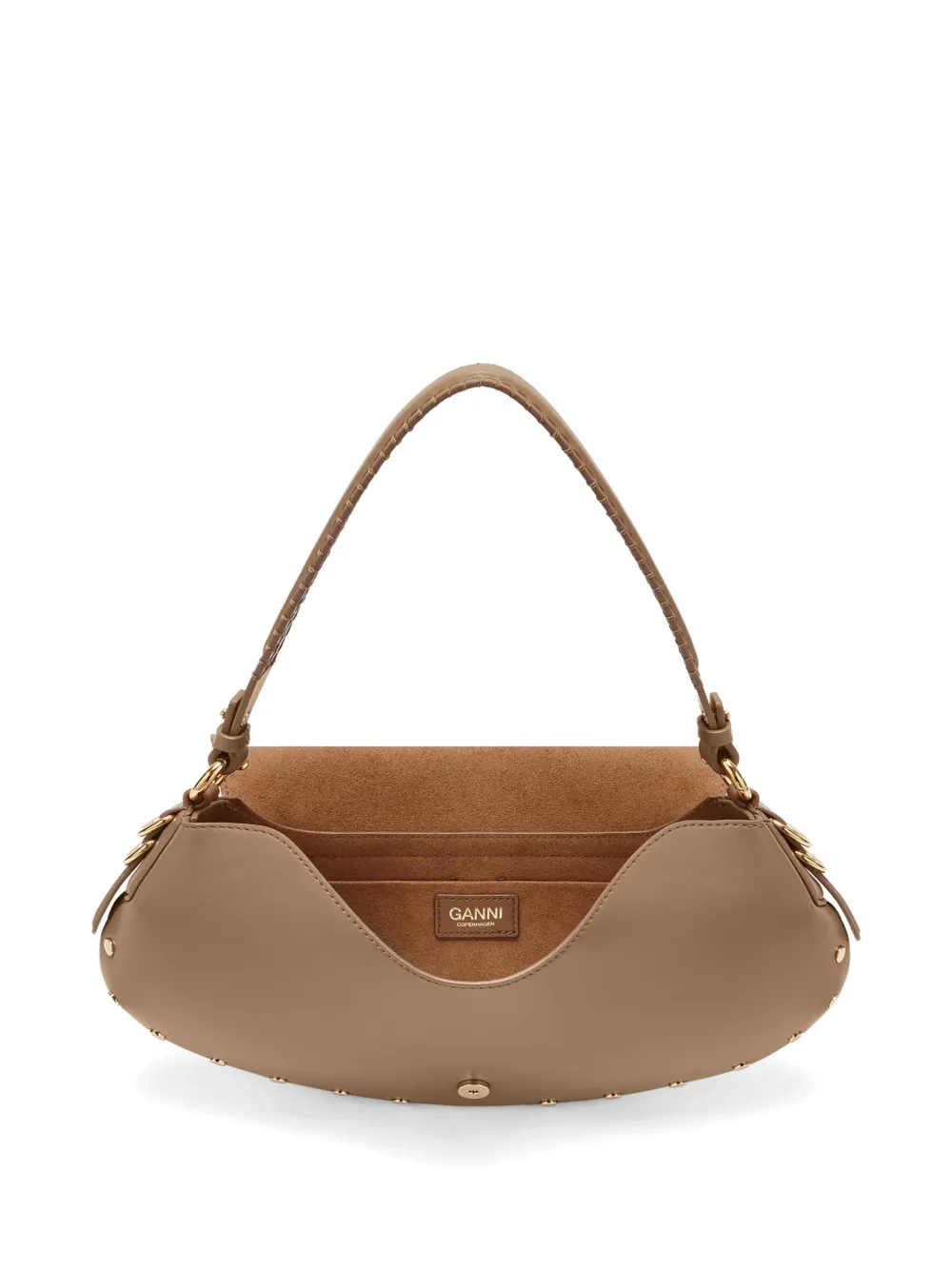 B-Kat Studded Buckle Shoulder Bag