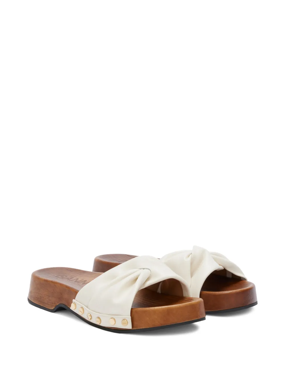 GANNI Sandalen met gedraaid detail Wit