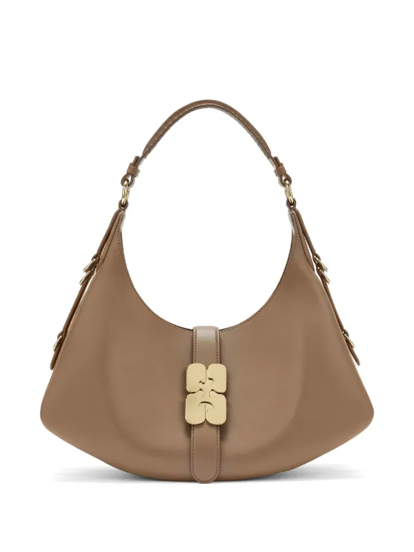Ganni Small Kat Bag in Brown in Neutrals