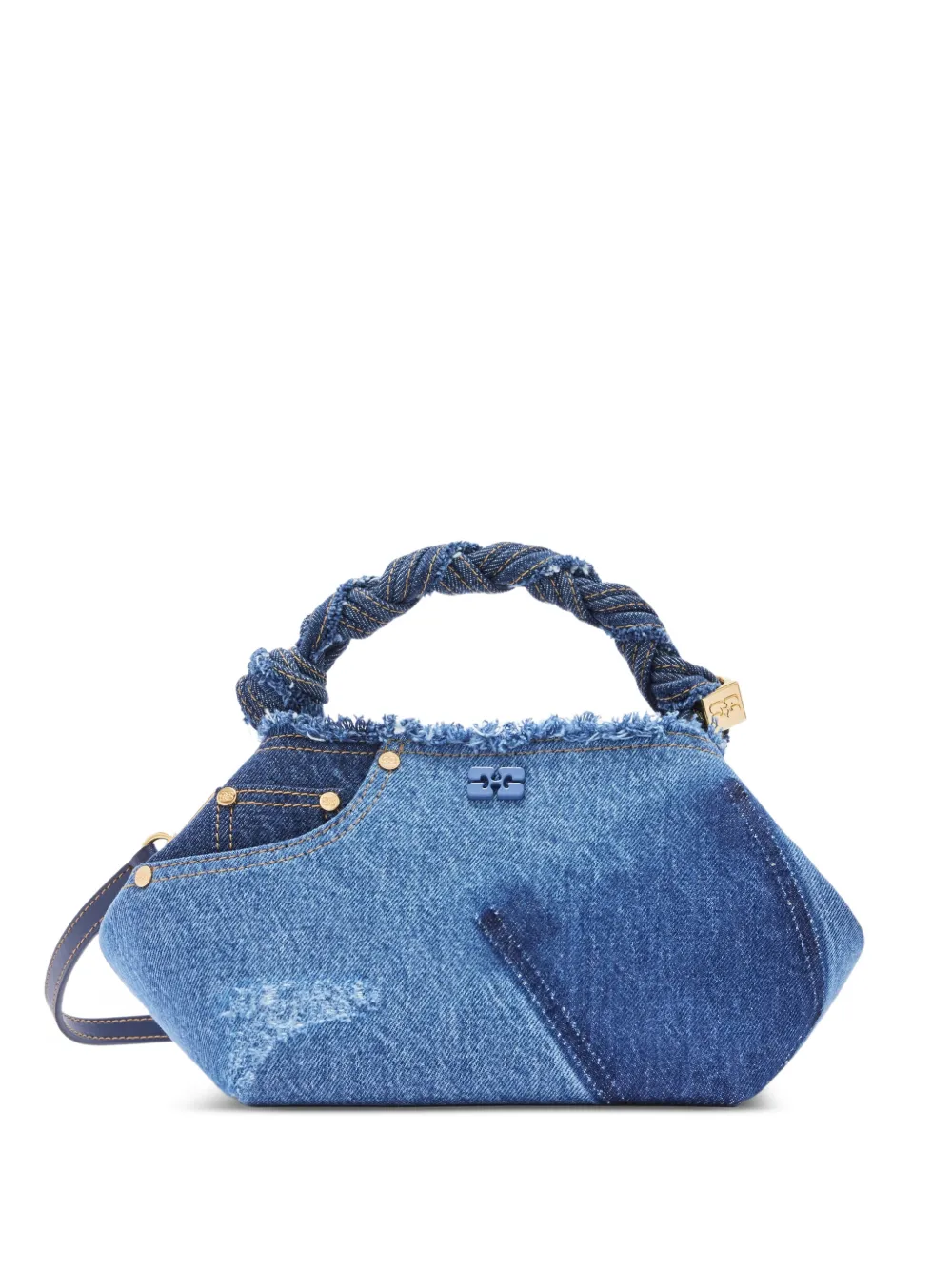 GANNI Borsa tote con manico - Blu