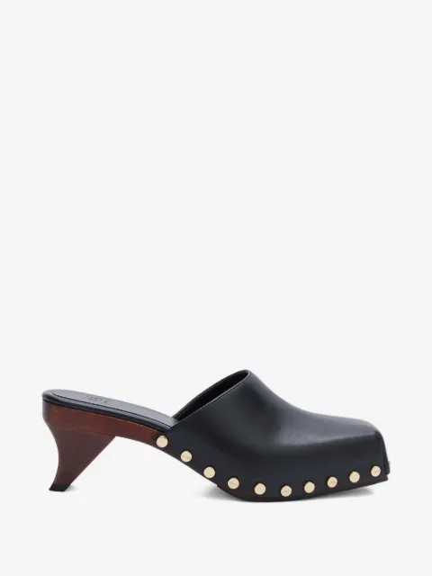 GANNI June Sabot Mules in Schwarz
