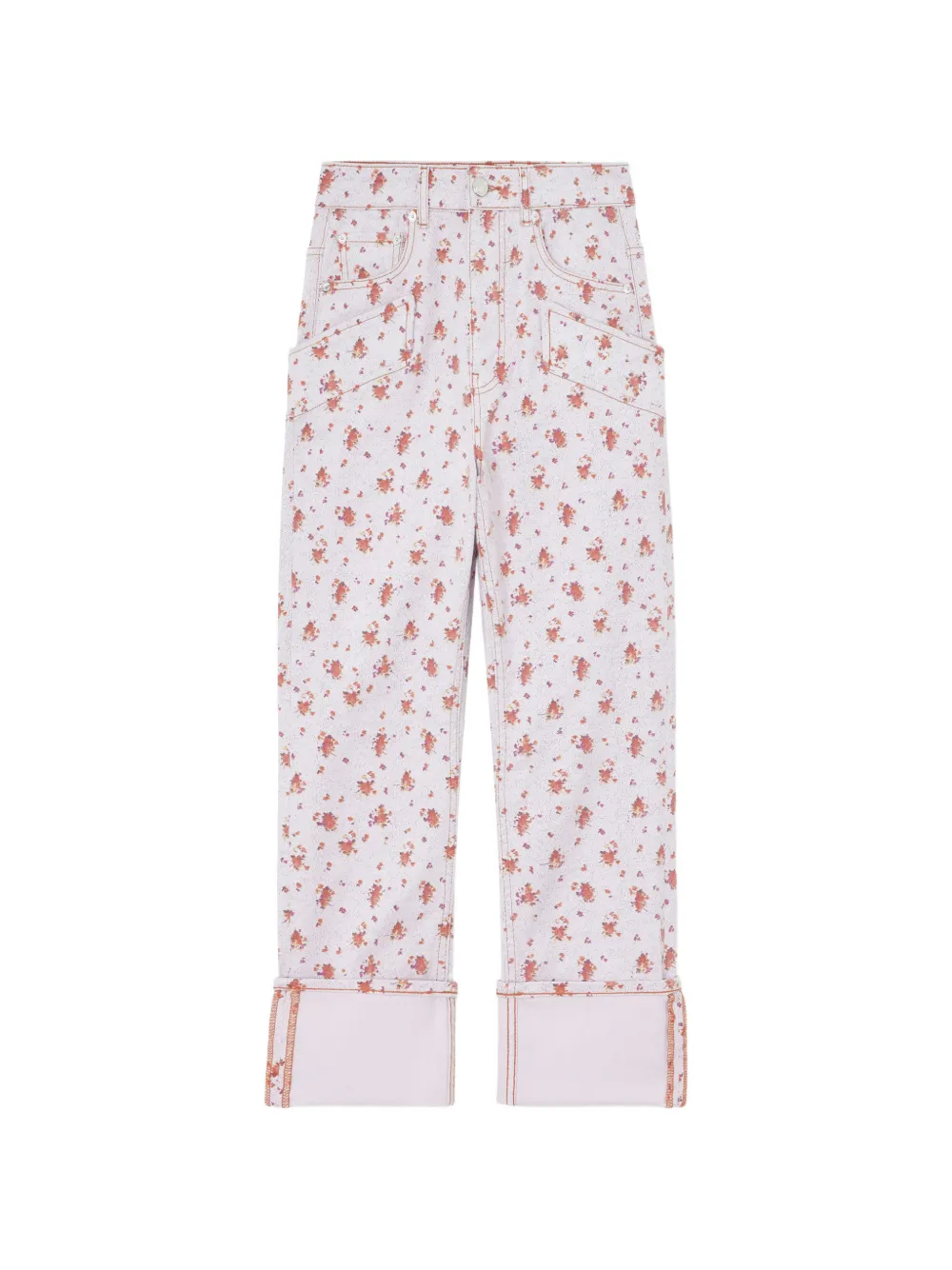 GANNI Jeans a fiori - Toni neutri