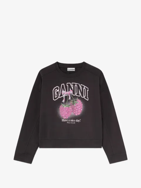 GANNI Isoli graphic-print sweater