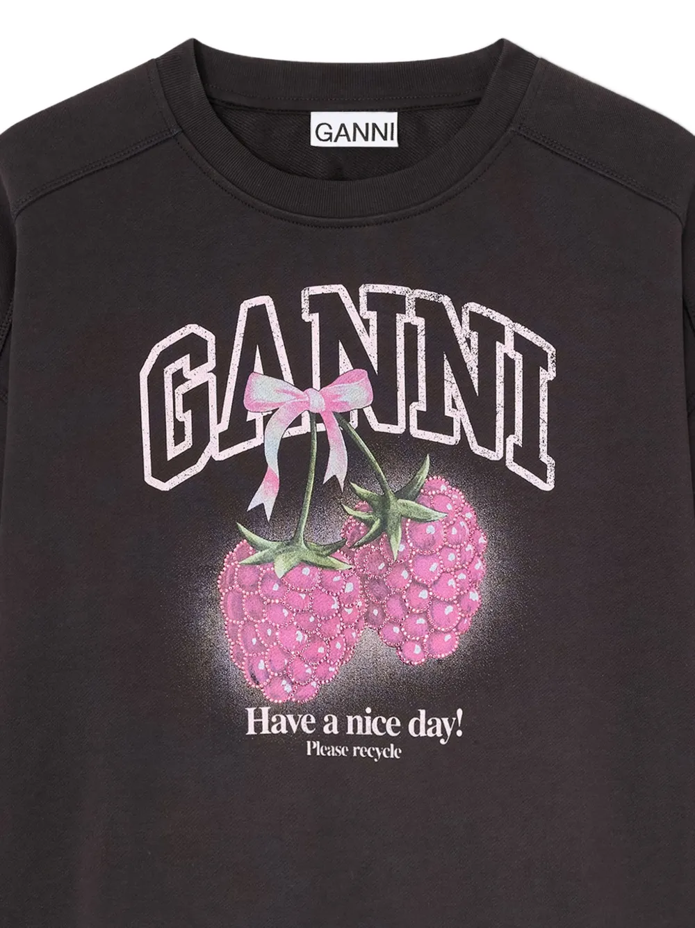 Raspberry-Print Sweatshirt