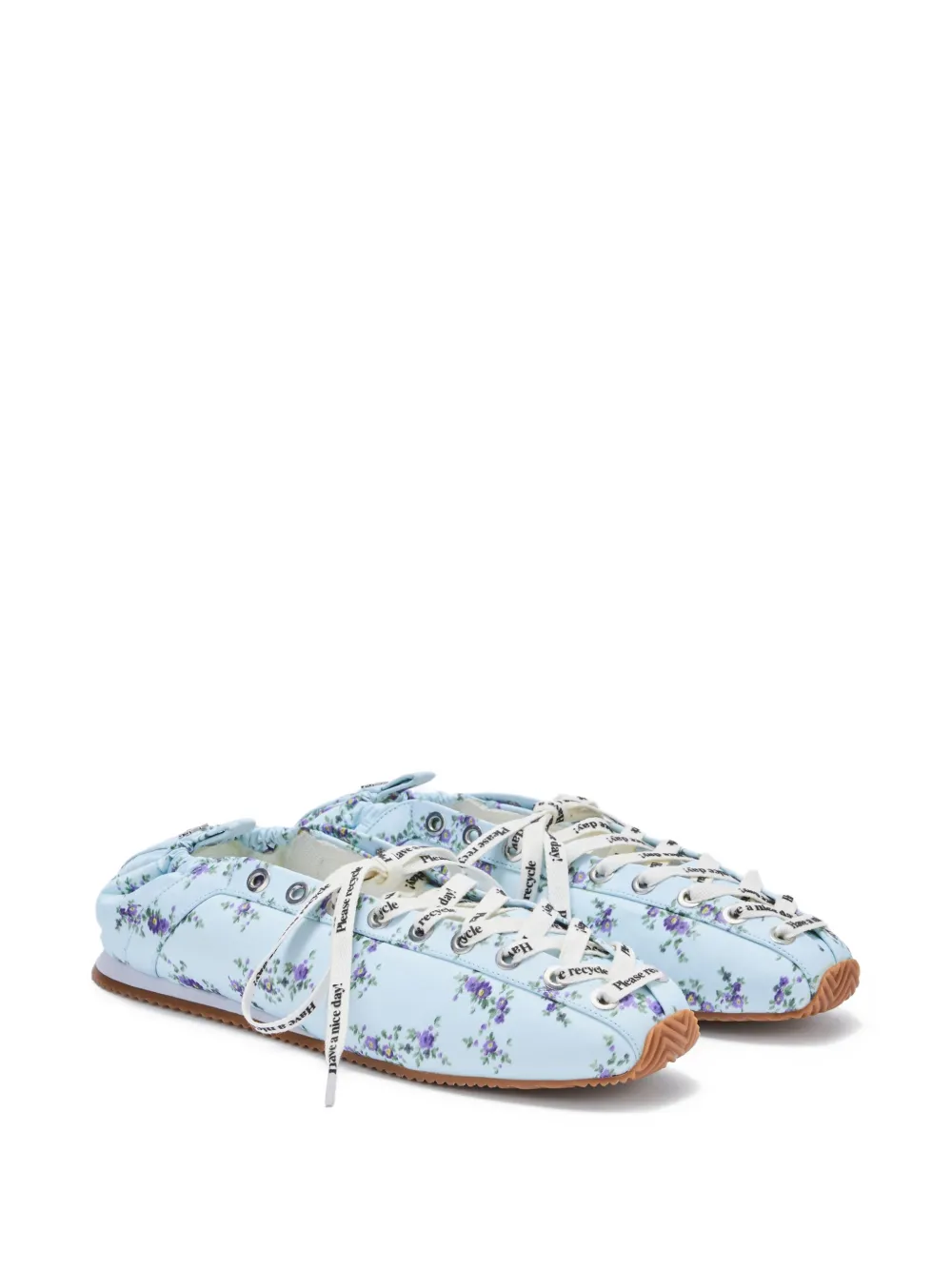 GANNI Sneakers met bloemenprint Blauw