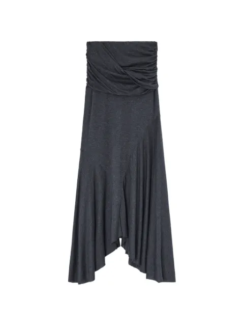 GANNI draped maxi skirt