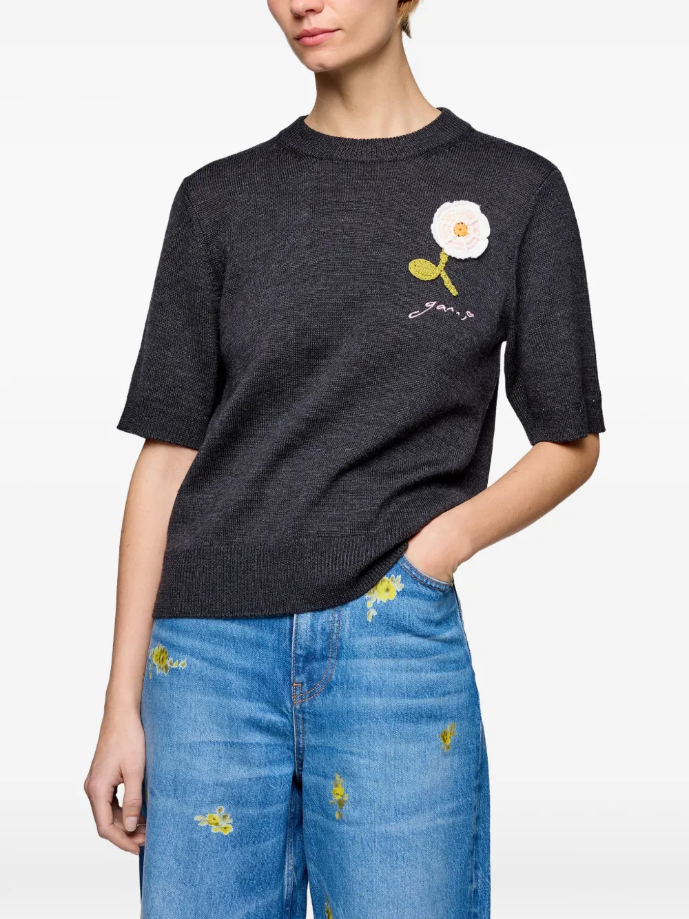 Flower Short-Sleeve T-Shirt