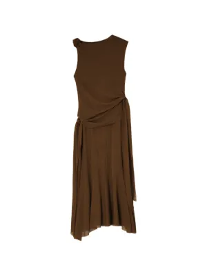 Reformation Emiliana Knitted Dress | Brown | FARFETCH KW Reformation Emiliana Knitted Dress | Brown | FARFETCH KW