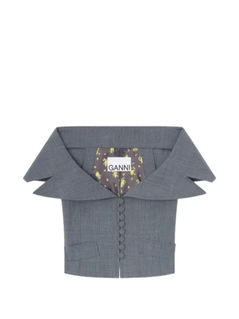 GANNI Schulterfreies Oberteil
