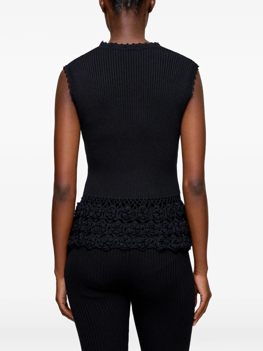 GANNI Cropped top Zwart