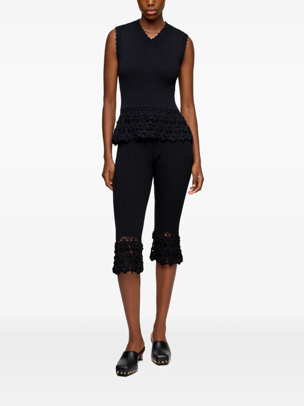 GANNI Cropped top Zwart