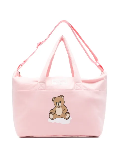 Moschino Kids sac à langer rose