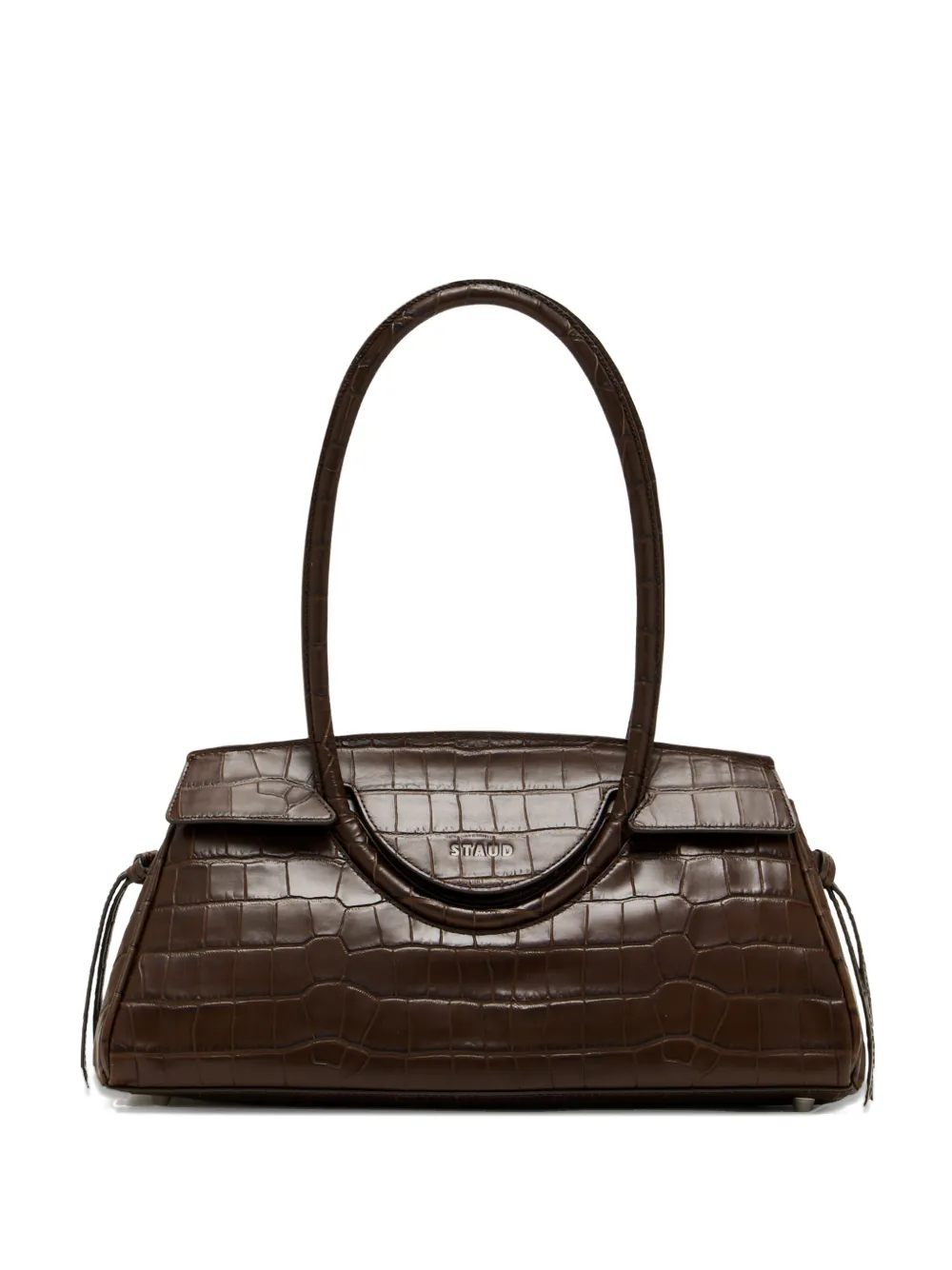 STAUD Maude logo-detail shoulder bag - Marrone