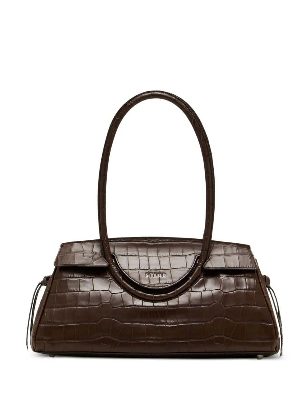 STAUD Maude logo-detail shoulder bag - Marrone