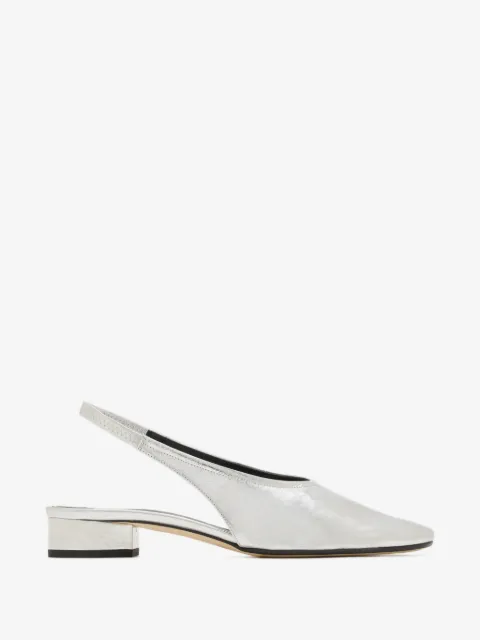 Aeyde Dua square-toe slingback pumps