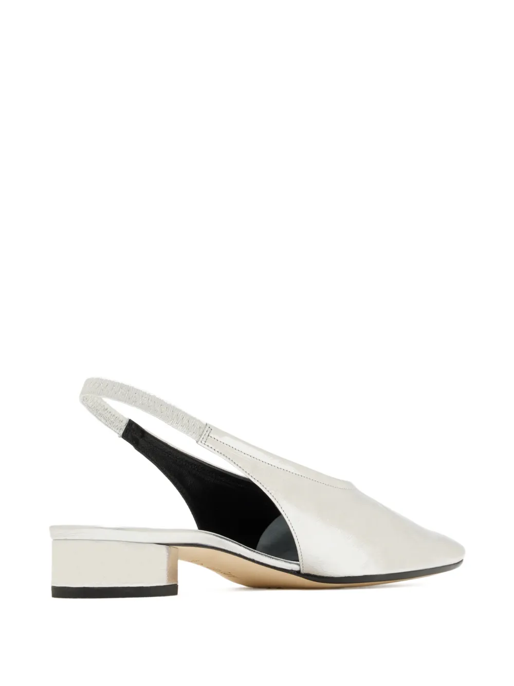 Aeyde Dua slingback pumps met vierkante neus Zilver
