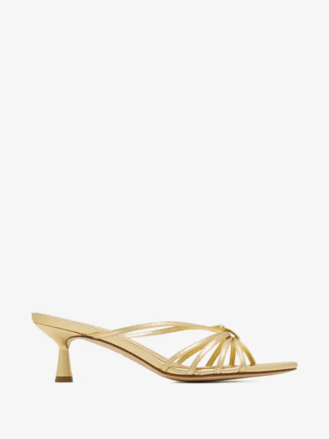 Aeyde 55mm Abby leather heeled mules