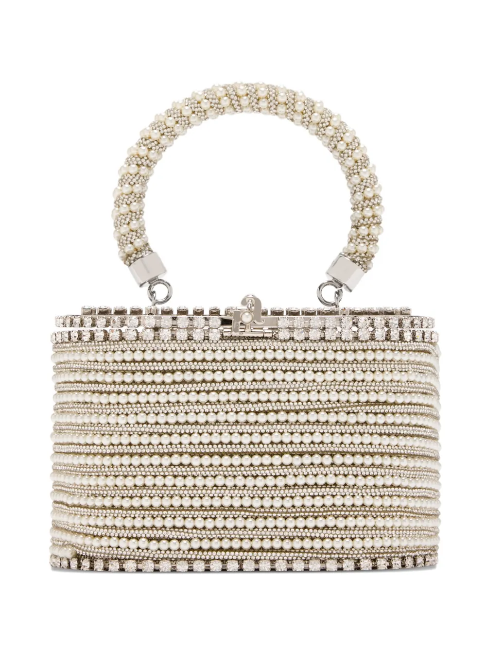 Rosantica mini Holli Libellula pearl-embellished handbag - Toni neutri